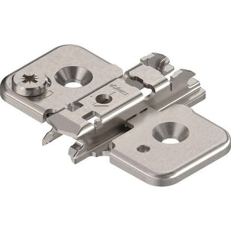 BLUM CLIP Exzenter Kreuzmontageplatte, Stahl, Schrauben, Distanz 0 mm