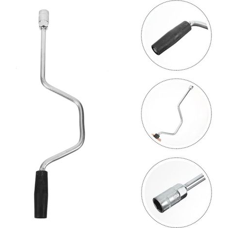 50CM Manivelle De Cric à Main pour Remorque Accessoire De Stabilisateur pour Camping- Compatible avec Modèles De Tentes -up (1/5)