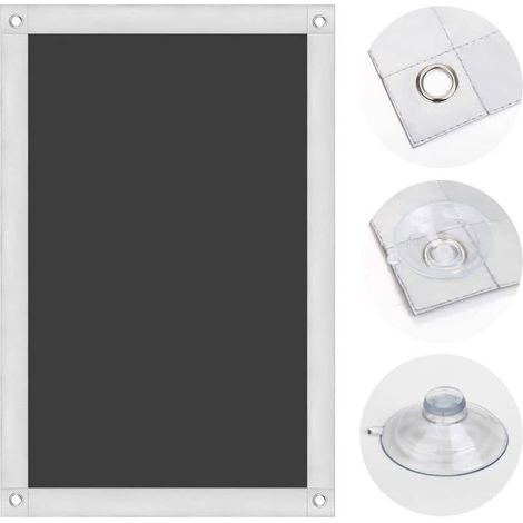 Store Thermique,Pour Fenêtre De Toit,Protection Contre La Chaleur,Sans Perçage,Avec Ventouses,60X73Cm(LXL),Pour M04/304,Noir[CA111] (1/5)