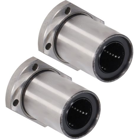 Kit de 2 roulements linéaires à billes avec bride elliptique pour équipements industriels (1/5)