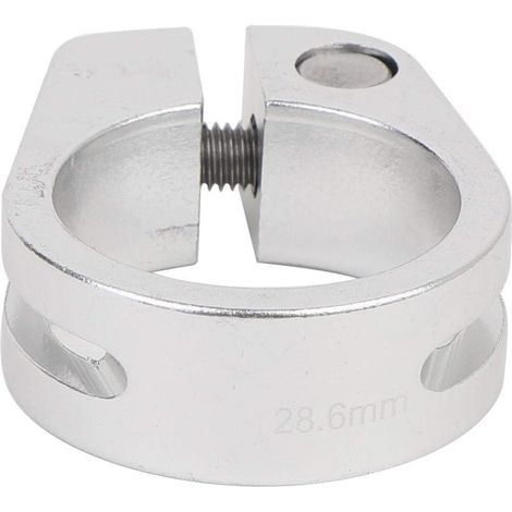 Collier de Serrage 28 6 mm en Alliage d'aluminium Type Boulon d'échappement Tuyau Descente Tige Selle pour vélo(Argent)-Bmx Clip De Siège Vélo 28.6 (1/5)
