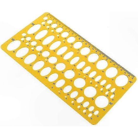 Gabarits de dessin ovales 21 cm/25 cm pour le dessin technique et la conception - Outil Gabarit Ovale 2 (1/5)