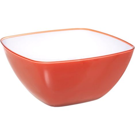 Mini saladier ou bol de service 19 cm Square rouge