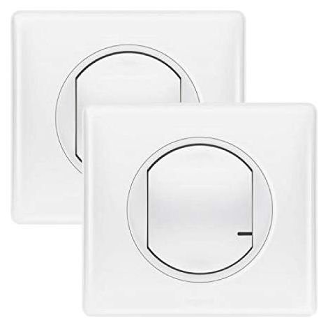 Legrand Dooxie Interruptor inalámbrico blanco listo para instalar
