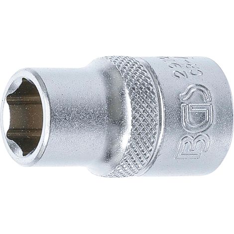 BGS Steckschlüssel-Einsatz Sechskant Antrieb Innenvierkant 12,5 mm (1/2") SW 12 mm - 2912 (1/3)