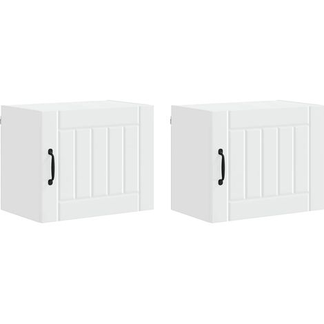Maison Exclusive - Meuble mural LUCCA 2 pcs Blanc 50 x 31 x 40 cm