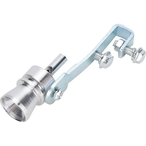 Silencieux Turbo Sifflet Échappement Tube Aluminium Argent TC M (1/3)