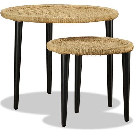 Couchtisch-Set 2-tlg. Naturjute vidaXL (1/5)