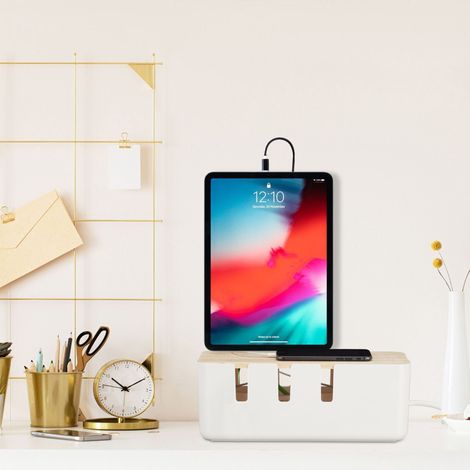 Decodificador de cable blanco