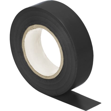 Ruban isolant - 19 mm x 20 m - Noir - Imperméable - Auto-adhésif et difficilement inflammable