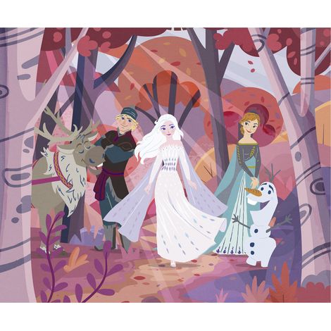 Komar Wandtapete - Disney Frozen Forest Friendship - 250 x 300 cm - Vlies - für Kinderzimmer (1/3)