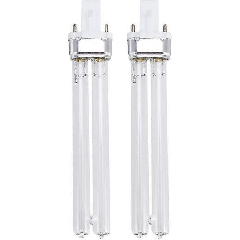 Lot de 2 lampes de désinfection ultraviolette UV de 11 W pour aquarium, culot G23 Zekai (1/2)