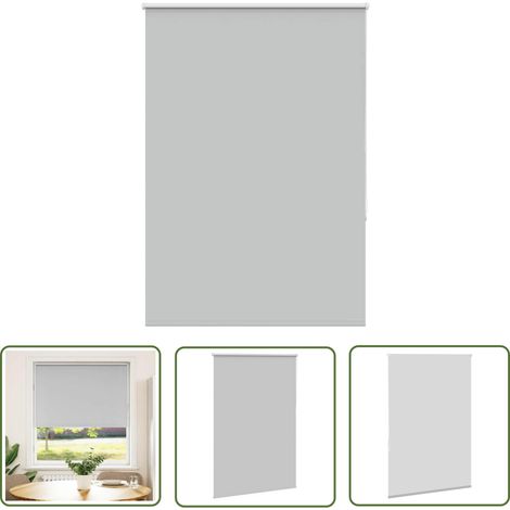 vidaXL Verdunkelungsrollo Hellgrau 90x150 cm Stoffbreite 85,7 cm (1/5)