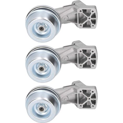 3x Trade-Shop Getriebekopf / Winkelgetriebe, M12x1,5 Linksgewinde, 6,5mm Vierkantwelle, kompatibel mit Stihl Freischneider Motorsense 28mm Rohrdurchmesser (1/5)
