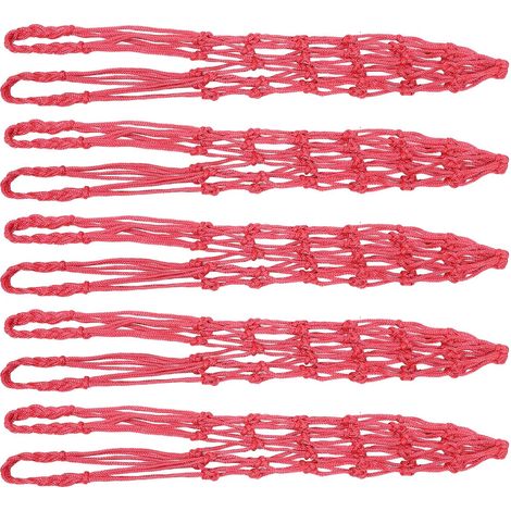 5 Pièces Paquet en Filet Renforcé Rouge pour Alimentation Poules et Poulets, Grosse Capacité, Réutilisable avec Crochet, pour Poulaillers Extérieurs et Fermes Occupées (1/5)