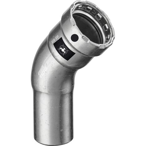 VIEGA 4226.1 Curva 45° Maschio/Femmina Dn50 Acciao Pressare - 694746