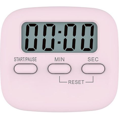 Minuteur de cuisine numérique, minuteur à œufs magnétique, horloge de cuisine numérique, réveil de cuisine aigu, minuteur court avec écran LCD, idéal pour cuisiner, pâtisser, faire de l'exercice et ét (1/4)