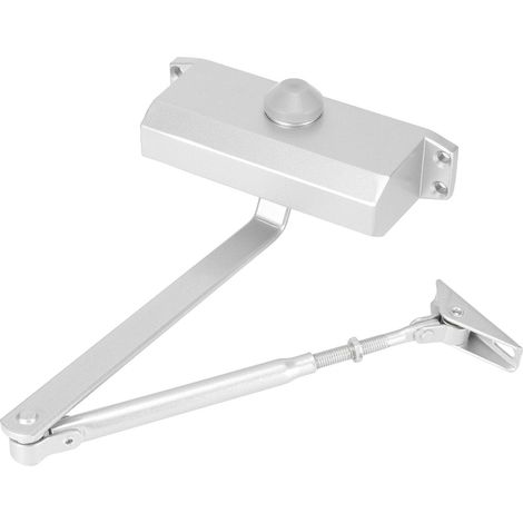 Ferme-porte hydraulique à butée automatique, positionnement à 180°, charge admissible : 65 kg (1/5)