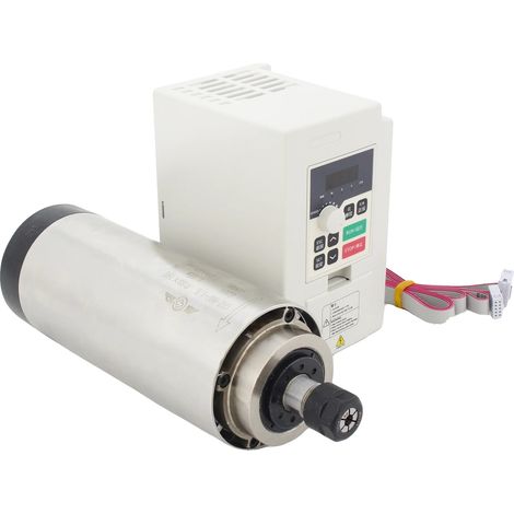 Moteur à broche, conception refroidie par air, haute précision, avec VFD (1/2)