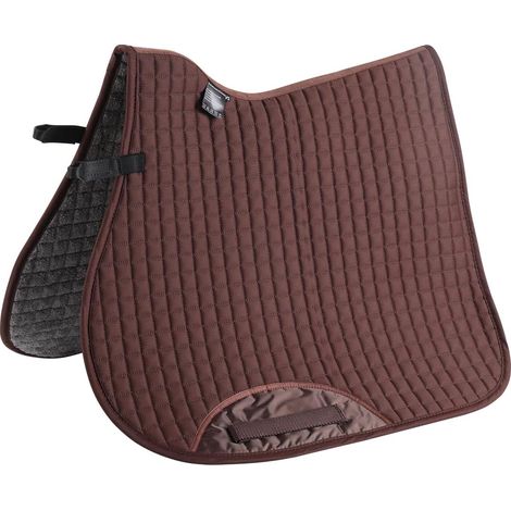 Tapis de selle de saut anglais pour chevaux, GP universel, doux, durable, en coton, respirant, facile à nettoyer, polyvalent, marron (1/5)