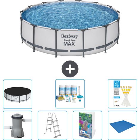 Bestway Piscina Bestway Steel Pro MAX Rotonda - 427x122 cm - 8-pezzi  S599 (1/4)