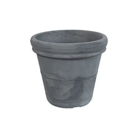 VASO TERRANO LISCIO 40CM GRIGIO ANTICO PLASTECNIC
