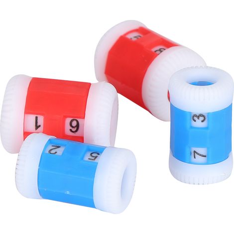 Compteur de mailles en plastique pour tricot et crochet, anneau marqueur de rang, accessoire de couture, couleur (2xL 2xS) (1/5)