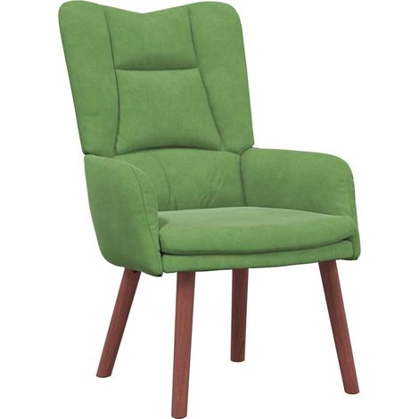 Fauteuil de Salon，Chaise，Fauteuil relaxant Vert clair 63 x 67 x 94 cm Velours CFW888048 (1/5)