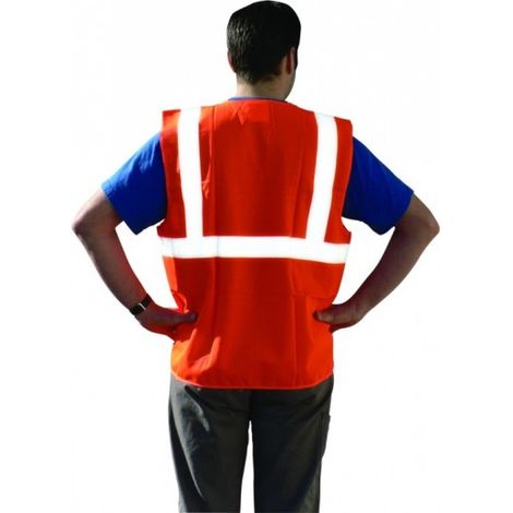 SOFOP TALIAPLAST - Gilet orange classe 2 baudrier