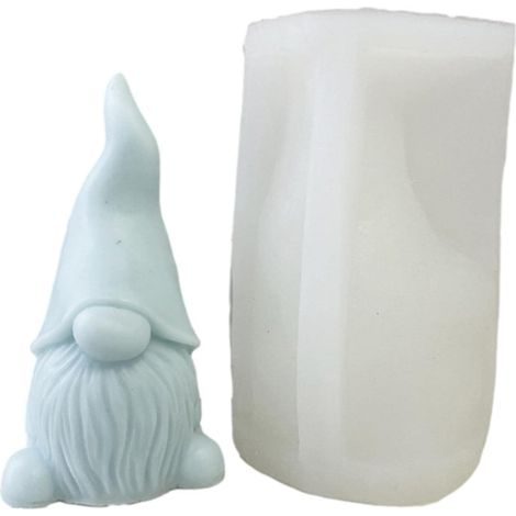 Moule en lutin Noël , moule à savon Noël, moules à bougie en silicone, cadeaux pour la famille et les amis (1/5)