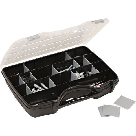 Mallette tout usage 46 noir-argent 388 x 290 x 61 (1/3)