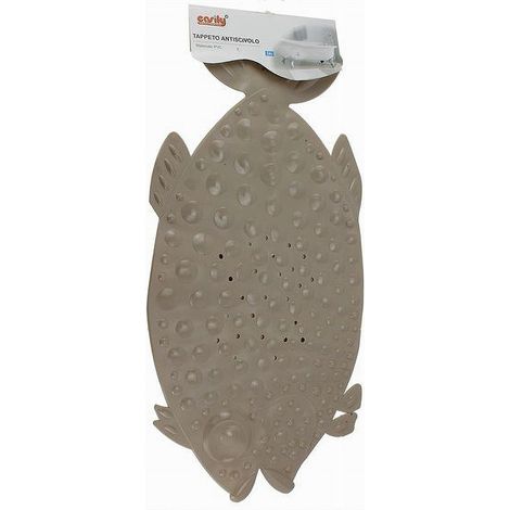 Cleafe - Tappeto Tappetino Pvc Pesce Beige Antiscivolo Vasca Bagno Doccia 74 X 36cm 59615 - (1/2)