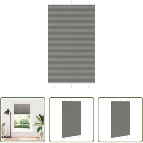 vidaXL Sonnenschutz - Plissee Anthrazit 115x200 cm Stoffbreite 114,4 cm Polyester (1/5)