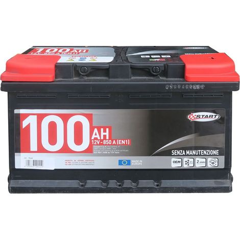 Batteria Auto 100AH polo positivo:destro Cassetta L4