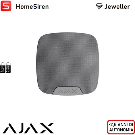 133206 - Superior - Superior HomeSiren Jeweller (8EU) - Drahtlose Sirene für Innenbereiche (Edizione Superior) - Farbe white - Ajax professionelle Sicherheit