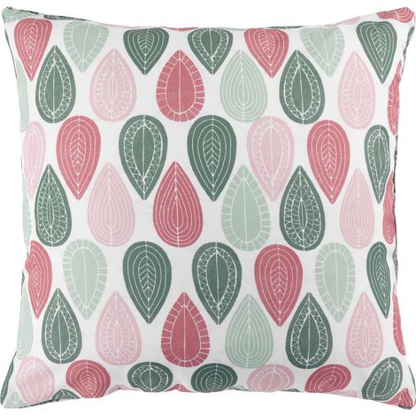 Coussin Passepoil 60 x 60 cm Palpitos rose (1/3)