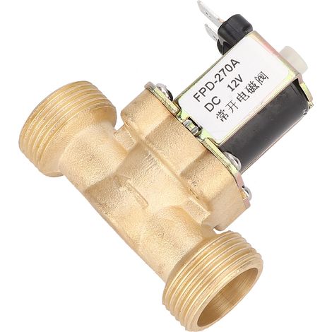G3/4" Normalerweise offener elektromagnetischer Messing-Magnetventil-Wassereinlassschalter (DC12V) (1/5)