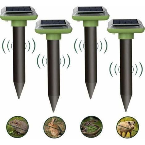 4pcs Répulsifs Anti-Taupes,Répulsif Taupe Solaire,répulsif Serpent Ultrason ,ultrasons borne pour Taupes, Gopher,pour Taupes Serpents campagnols Gophers et Autres Répulsif Animaux,de (1/4)
