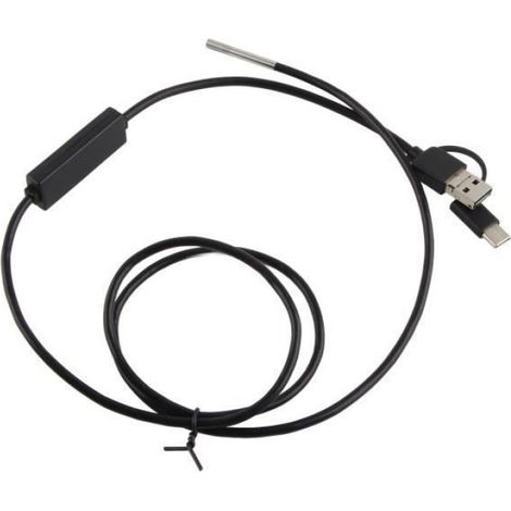 Endoscope - Caméra Étanche IP67 - Résolution 1280x720 - Longueur de Câble 1 m - Compatible Android OTG UVC - 3,9 mm - 6 LED Réglables (1/4)