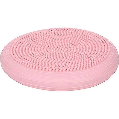 Coussin d'équilibre gonflable rose - Tapis d'équilibre portable pour renforcer les muscles du tronc, pour enfants et adultes (1/5)