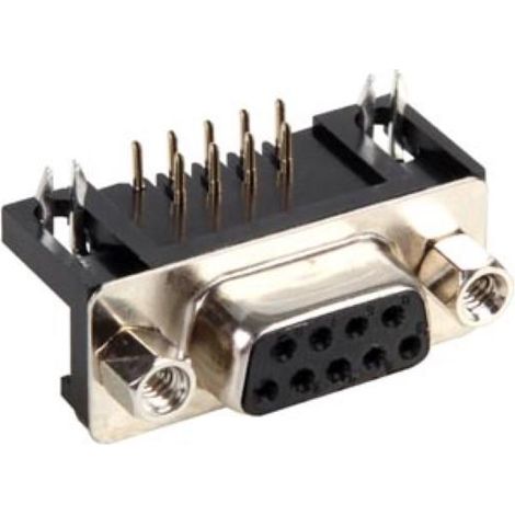 CONECTOR SUB-D HEMBRA 9 CONTACTOS, PARA CI