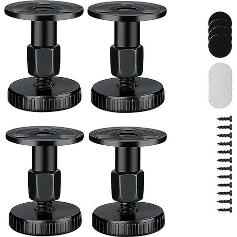 Adjustable Furniture Legs 27-64 mm 4 Pieces Height Adjustable Table Legs with Scratch-Resistant Pads 2 Easy Mounting Methods for Furniture Beds Sofas Cabinets Mounting Accessories (1/5)
