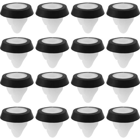 30pcs Clips de Support Plaque d'immatriculation Arrière de Voiture N10621301 1725489 Clips d'œillets à Vis en Plastique avec Joint en Caoutchouc Fixation Automobile (1/5)