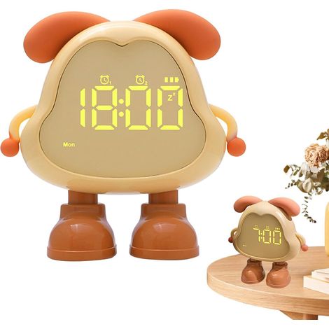 Horloge alimentée par Batterie, réveil en Forme de Chien (1/5)
