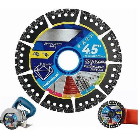Lames de scie diamantées multi-usages, série de lames de scie composites, disque ultra-fin pour la découpe de carrelage et de verre, compatible avec meuleuse d'angle. (1/5)