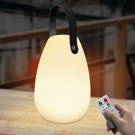 lampe De Table Extrieure Gradable  Lampe De Table Sans Fil 8 Couleurs Avec Tlcommande Portable Lampe De Table Pour Exterieure Jardin Salon Terrass (1/5)