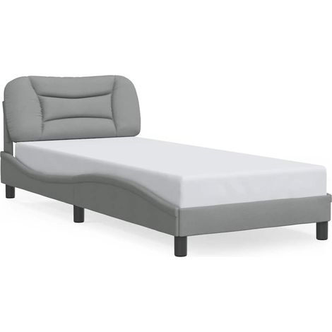 Maison Exclusive - Giroletto senza Materasso Hvar Grigio Chiaro 90x190 cm Tessuto (1/5)