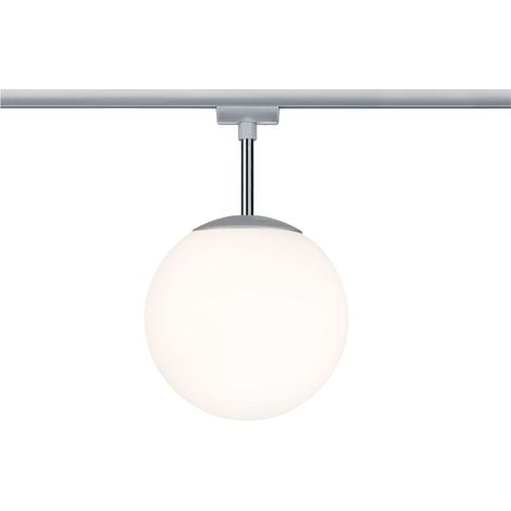 Paulmann – Luminaire sur rail haute tension E14 10 W LED chrome mat – Diffusion uniforme – Compatible avec ampoules LED – Installation sur rail URail (1/5)