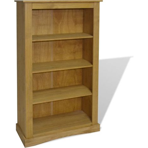 Libreria/mobile/mobile di design/libreria in pino a 4 ripiani 150 cm marrone 2702017/2