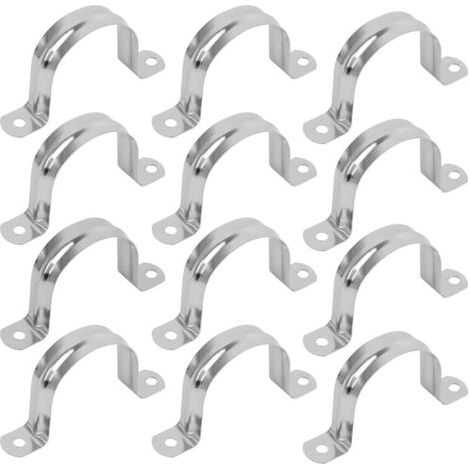 BUNTHAUS Colliers de Serrage en U 20Pcs, 50mm Serre joints à Tuyaux U tube Pince Anneau en Acier Inoxydable pour Fixation du Support de Tuyau, Bague de Raccordement du Collier de Serrage (1/5)